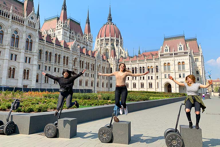 budapest parliament on segway