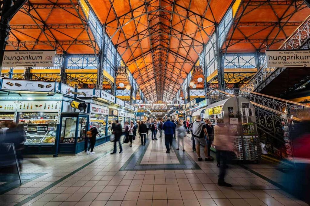 Local food market in Budapest