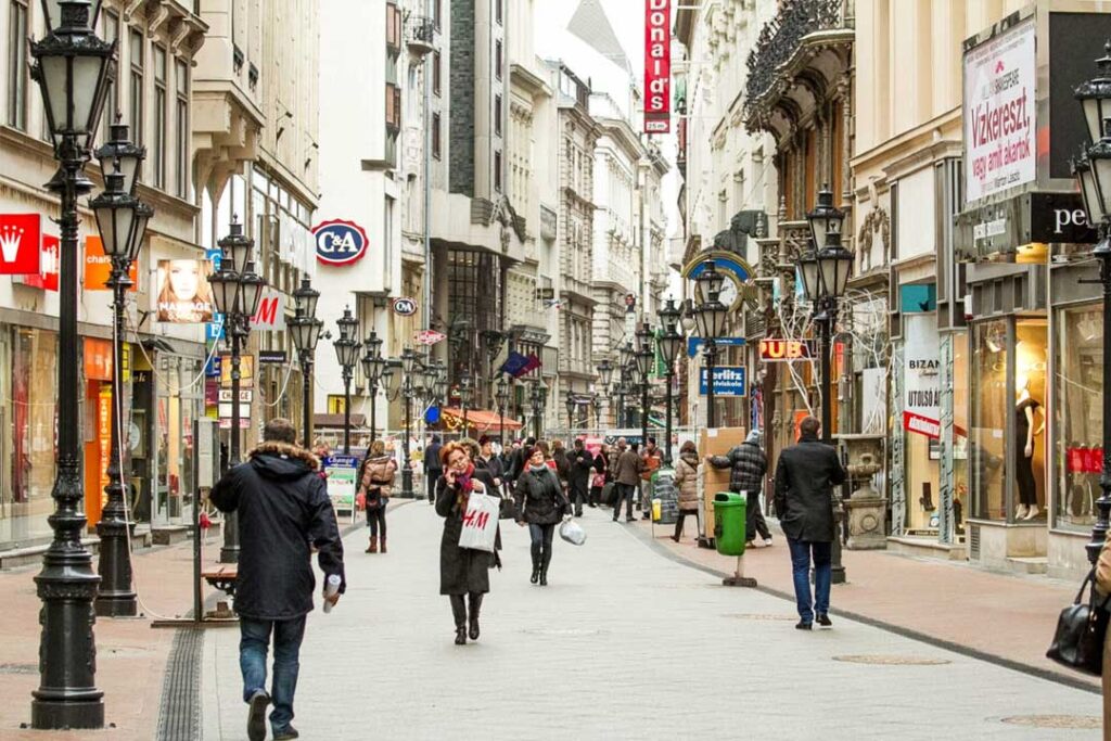 What’s the shopping scene like in Budapest?